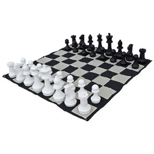 40cm Premium Chess Pieces & Mat Set