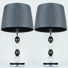 43cm Cosmos Tapered Drum Table Lamp (Set of 2)