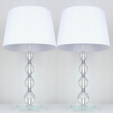 Iris Ribbon Shade Table Lamp (Set of 2)