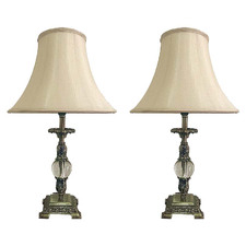 49cm Patet Cast Iron Bell Table Lamps (Set of 2)