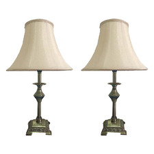 49cm Adamas Cast Iron Bell Table Lamps (Set of 2)