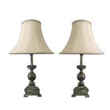 49cm Orbis Bronze Bell Table Lamps (Set of 2)
