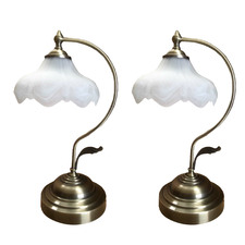 Bronze Tiffany Table Lamps (Set of 2)