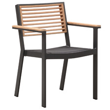 St. Lucia Aluminium & Teak Outdoor Dining Chair