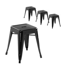 Tolix Replica 46cm Low Stool (Set of 4)