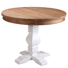 Izzie Round Oak Dining Table