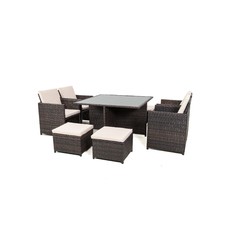 8 Seater Outdoor Dining Cube Set
