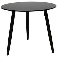 Black Micel Round Outdoor Side Table