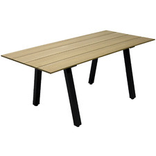 Natural Burmese Cross Leg Outdoor Dining Table