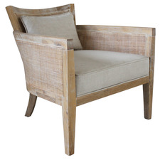 Jaclyn Oak Wood Armchair