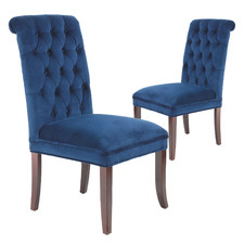 electric blue dining chairs