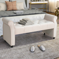 Rogue Velvet Ottoman Bench
