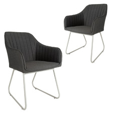 Dimoo Upholstered Outdoor Dining Chairs (Set of 2)