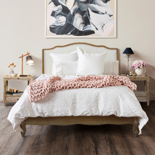 Lucian Oak Wood Bed