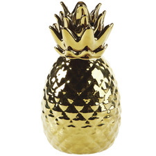 Gold Pineapple Ceramic Décor