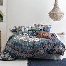 Block Printed Wategos Cotton Quilt Cover Set