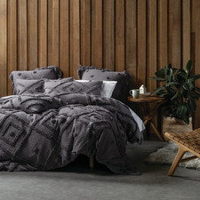 Charcoal Adalyn Cotton Quilt Cover Set