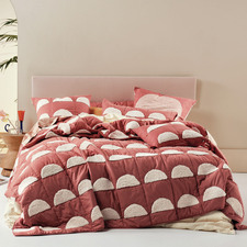 Paprika Moonrise Cotton King Bed Cover