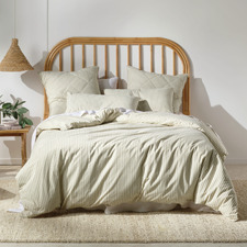 Pebble Stripe Classic Cotton Quilt Cover Set