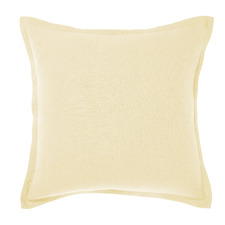 Lemon Nimes Tailored Linen Cushion