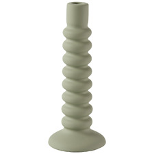 Twirl Stoneware Candle Holder