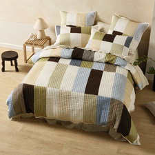 Geometric Mateo Cotton Quilt Cover Set