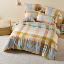 Hazelnut Eastwood Cotton Quilt Cover Set