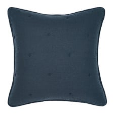 Navy Somerset Cotton Muslin European Pillowcase