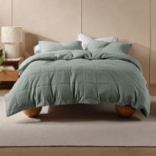 Eucalyptus Ryland Jersey Cotton Quilt Cover Set