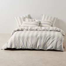 Lavender Vintage Cotton & Linen Quilt Cover Set