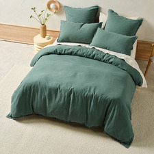 Pine Connie Cotton & Linen Quilt Cover Set