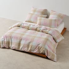 Pink Bloomfield Cotton Seersucker Quilt Cover Set