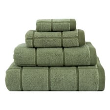 Geneva Yarn-Dyed Cotton Bathroom Towels
