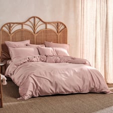 Rose Nara Bamboo & Cotton Sateen Quilt Cover Set