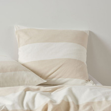 Vintage Wide Stripe Reversible European Pillowcase