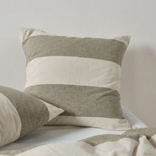 Vintage Wide Stripe Reversible European Pillowcase