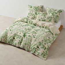 Botanical Lindy Cotton Muslin Quilt Cover Set