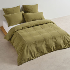 Green Jerome Cotton Percale Quilt Cover Set