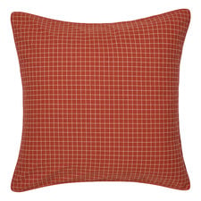 Volley Check Cotton Percale European Pillowcase