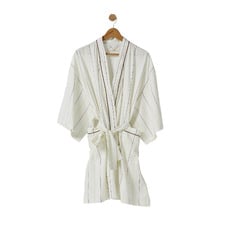 Kiera Stripe Cotton Sateen Bath Robe