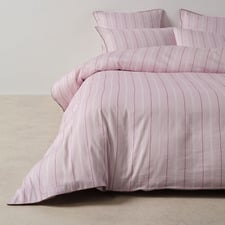 Stripe Kiera Cotton Sateen Quilt Cover Set