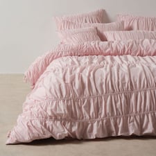 Peony Layla Cotton Voile Quilt Cover Set