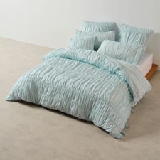 Stripe Layla Cotton Voile Quilt Cover Set