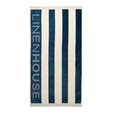 Logo 550GSM Cotton Velour Beach Towel
