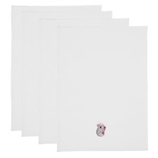 Embroidered Koala Cotton Waffle Tea Towels (Set of 4)