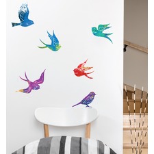 Zen Birds Wall Decal (Set of 6)