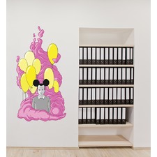 On A Pink Cloud Wall Decal