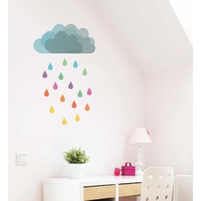 Cloud Rain Wall Decal