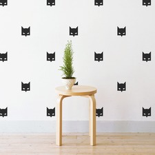 Mini Batman Mask Wall Decal