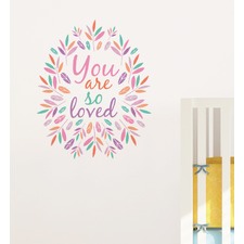 You Are So Loved Wreath Wall Decal